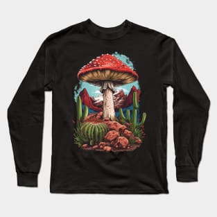 A fly agaric grows among rocks and cacti. Long Sleeve T-Shirt